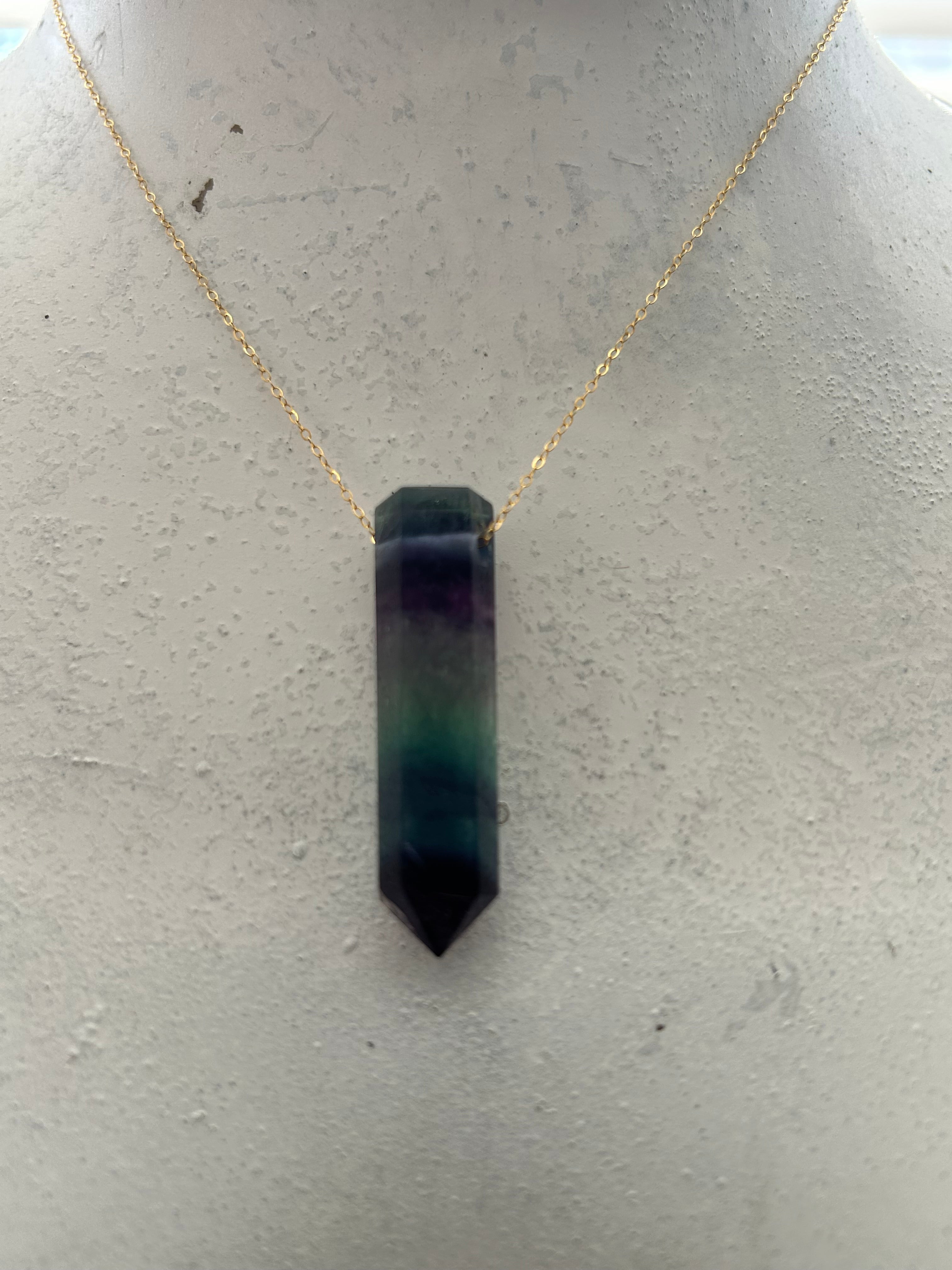 Fluorite on 14ct Gold Filled Chain