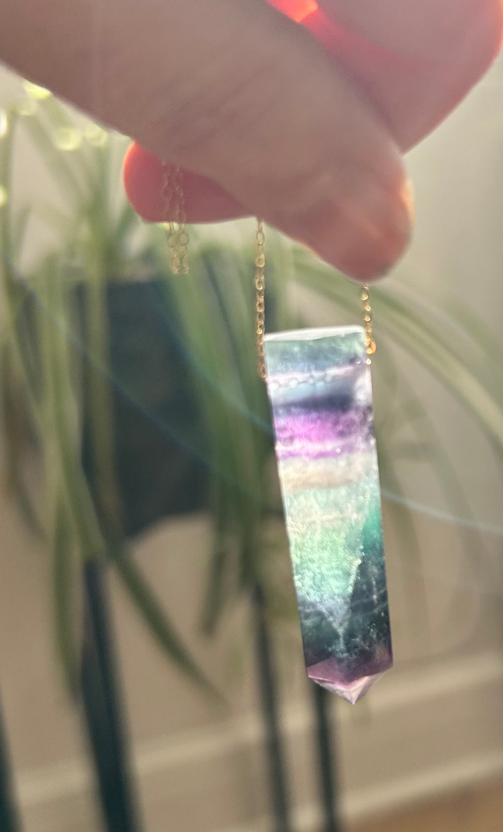 Fluorite on 14ct Gold Filled Chain