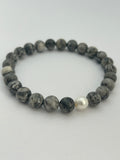 Netstone & Pearl Bead Bracelet