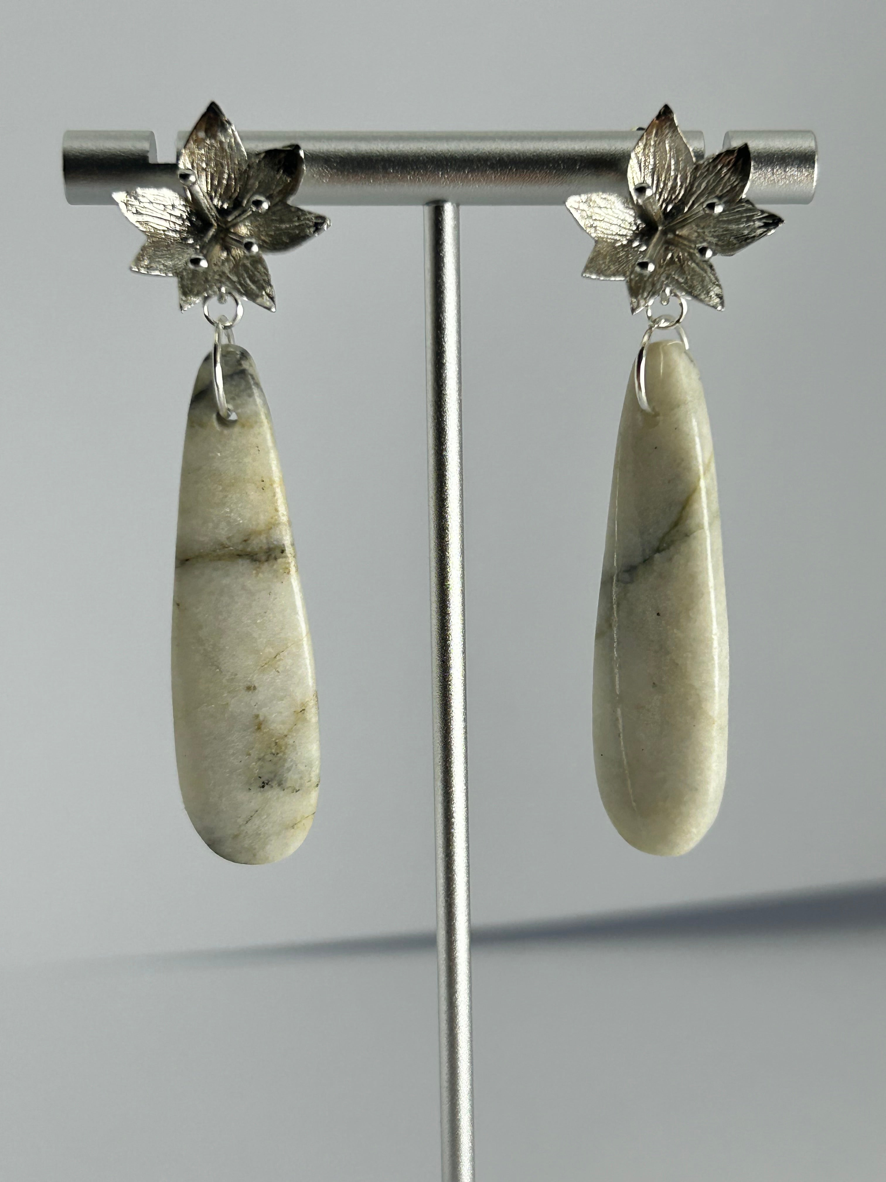 Jade on Silver Plate