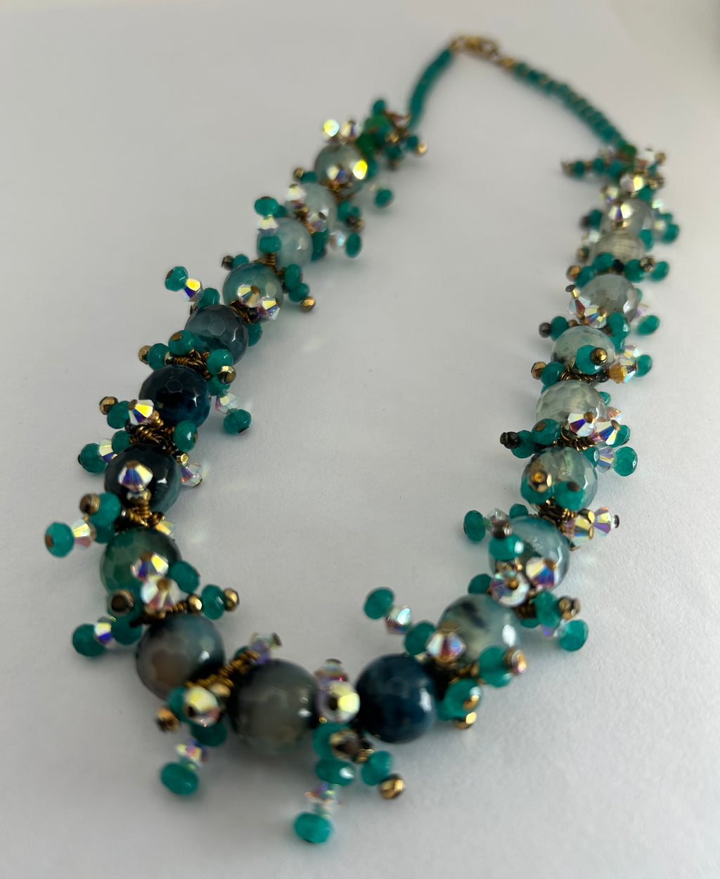 Green Spike Necklace