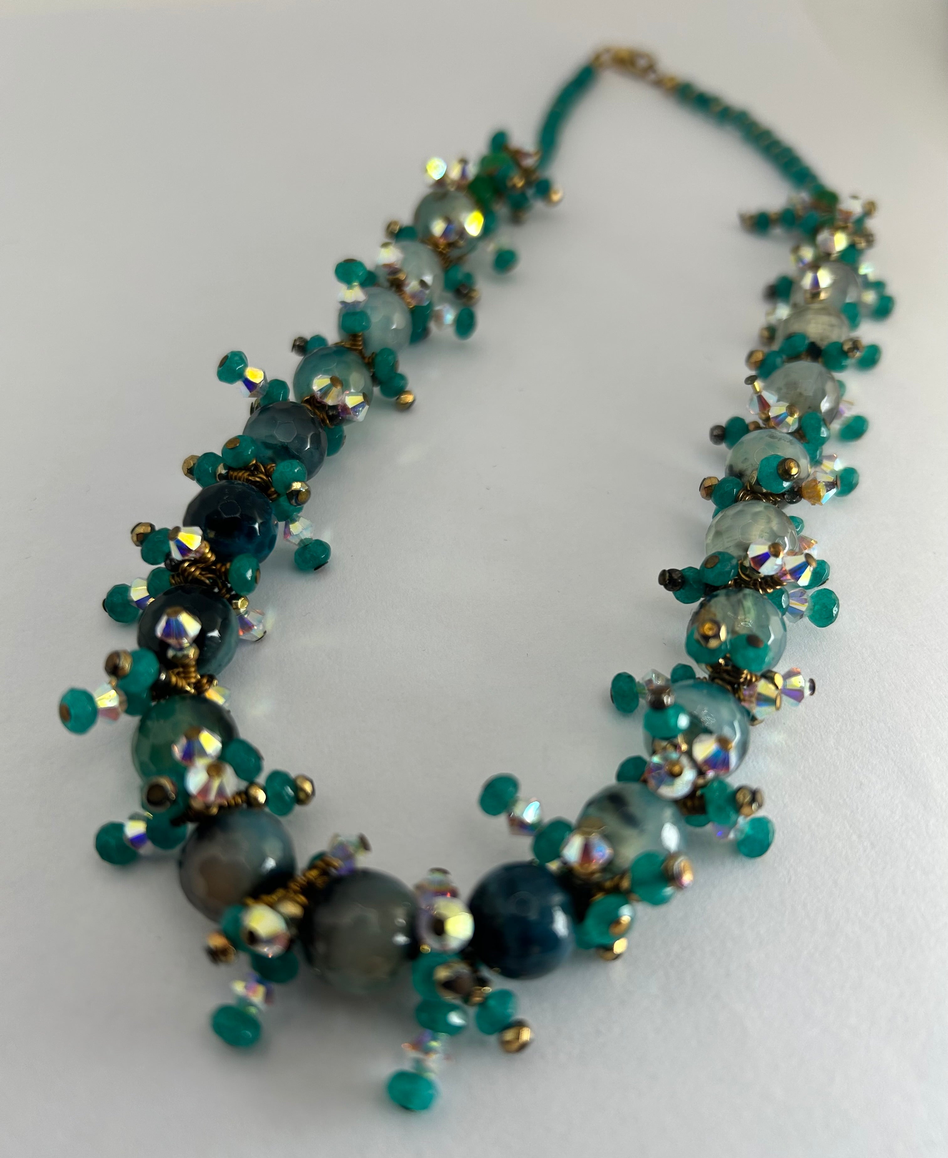Green Spike Necklace