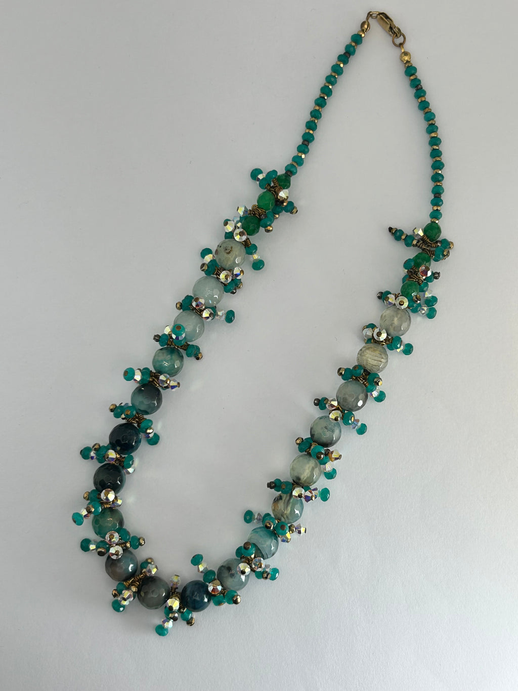 Green Spike Necklace