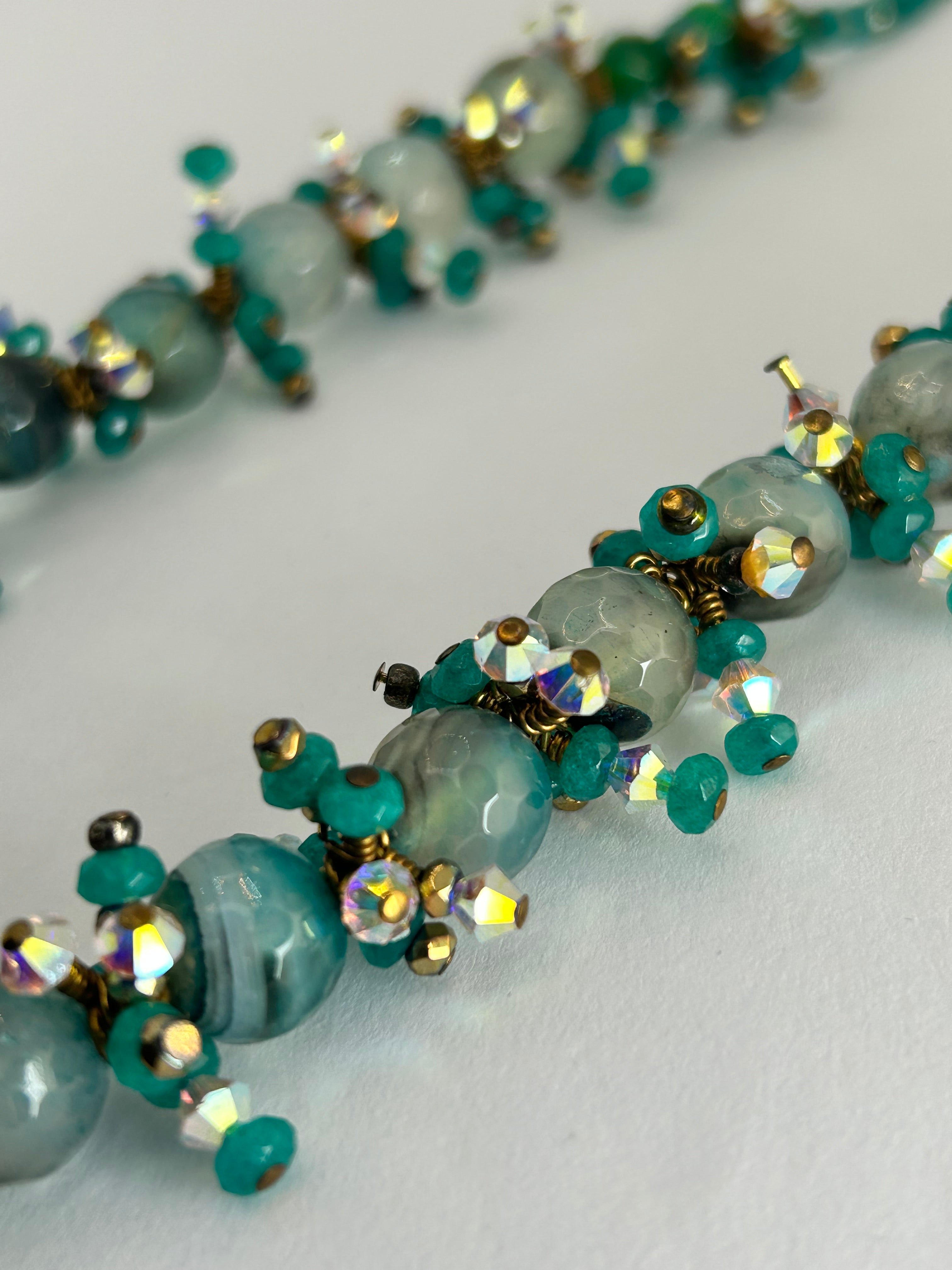 Green Spike Necklace