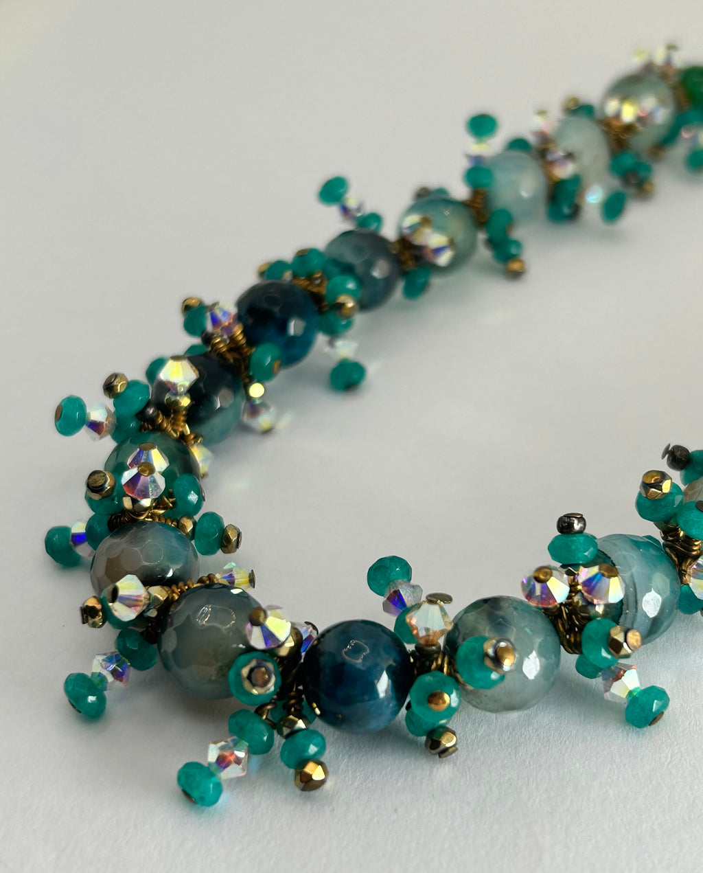 Green Spike Necklace