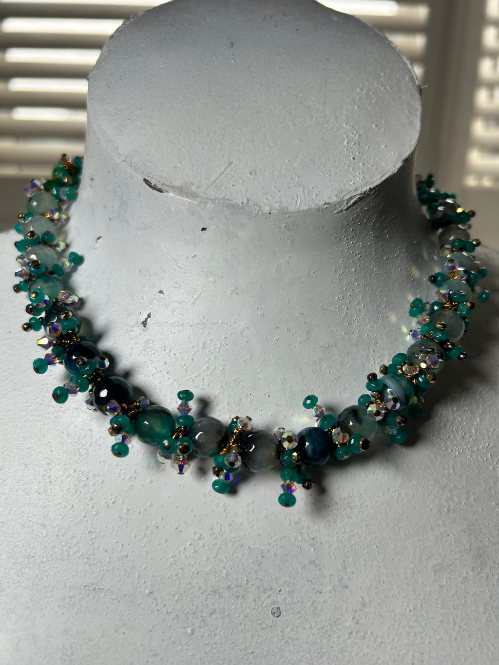 Green Spike Necklace