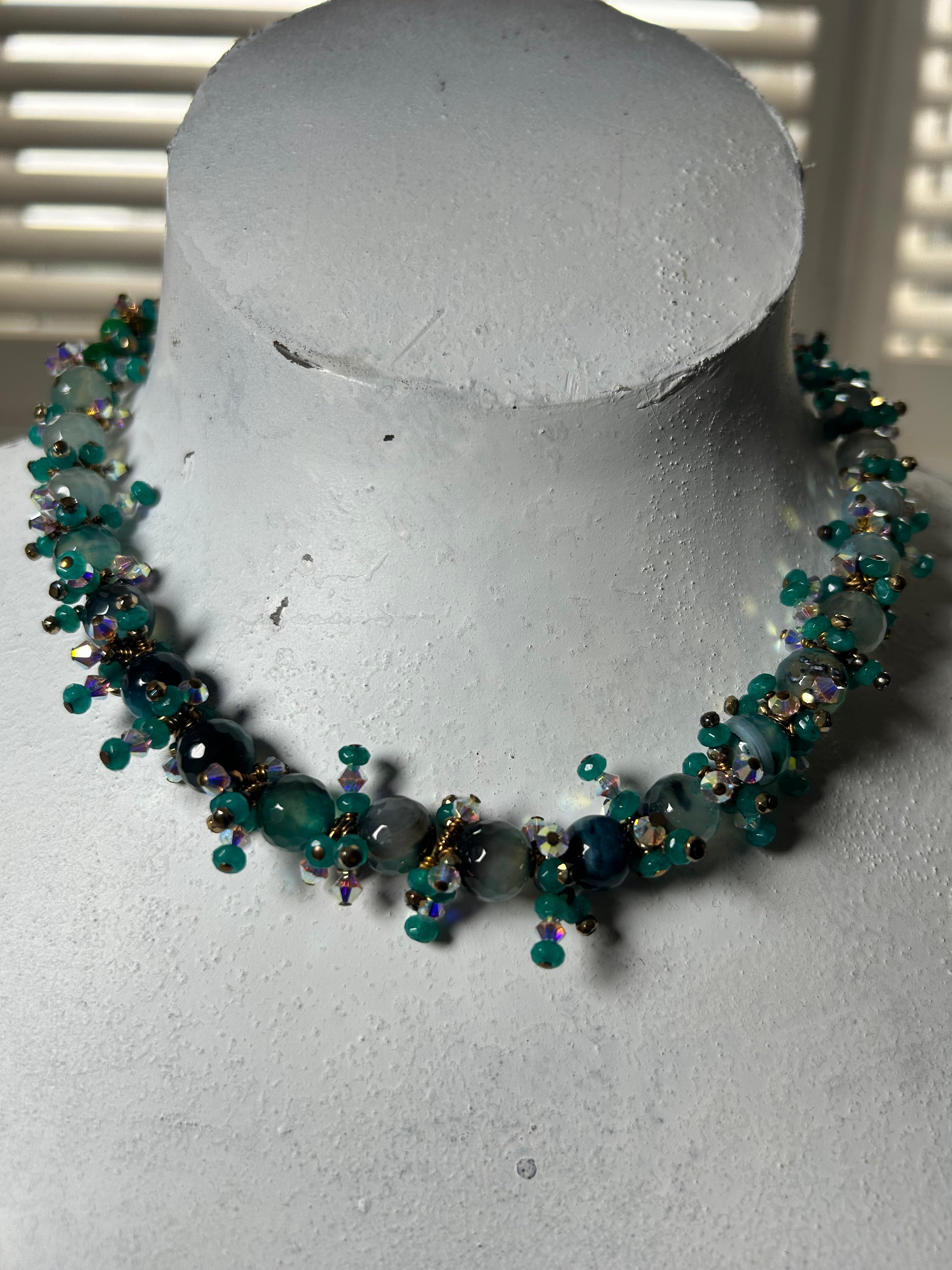 Green Spike Necklace