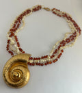 Large Gold Beaded Ammonite