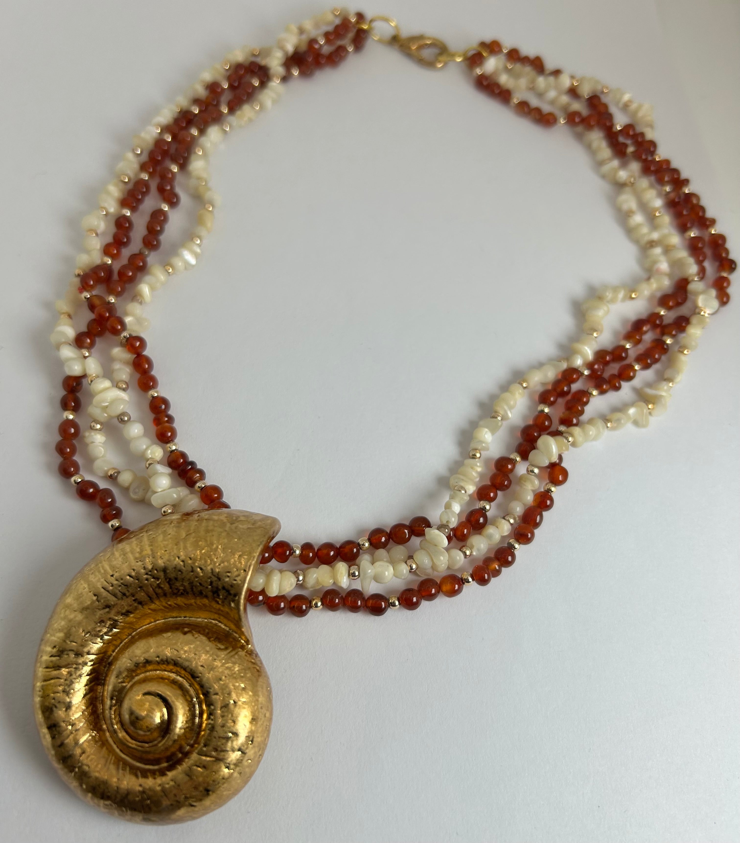 Large Gold Beaded Ammonite