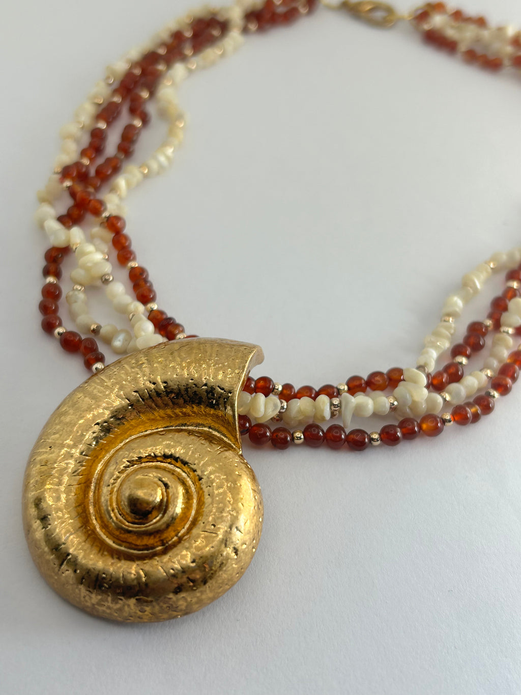 Large Gold Beaded Ammonite