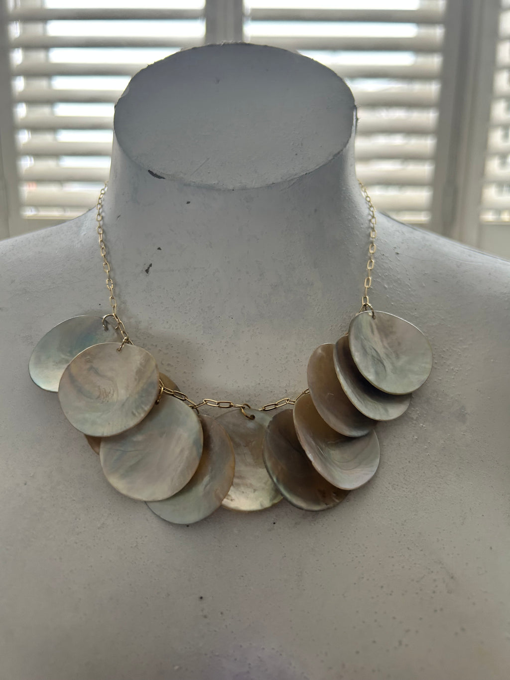 Shell Disc Necklace