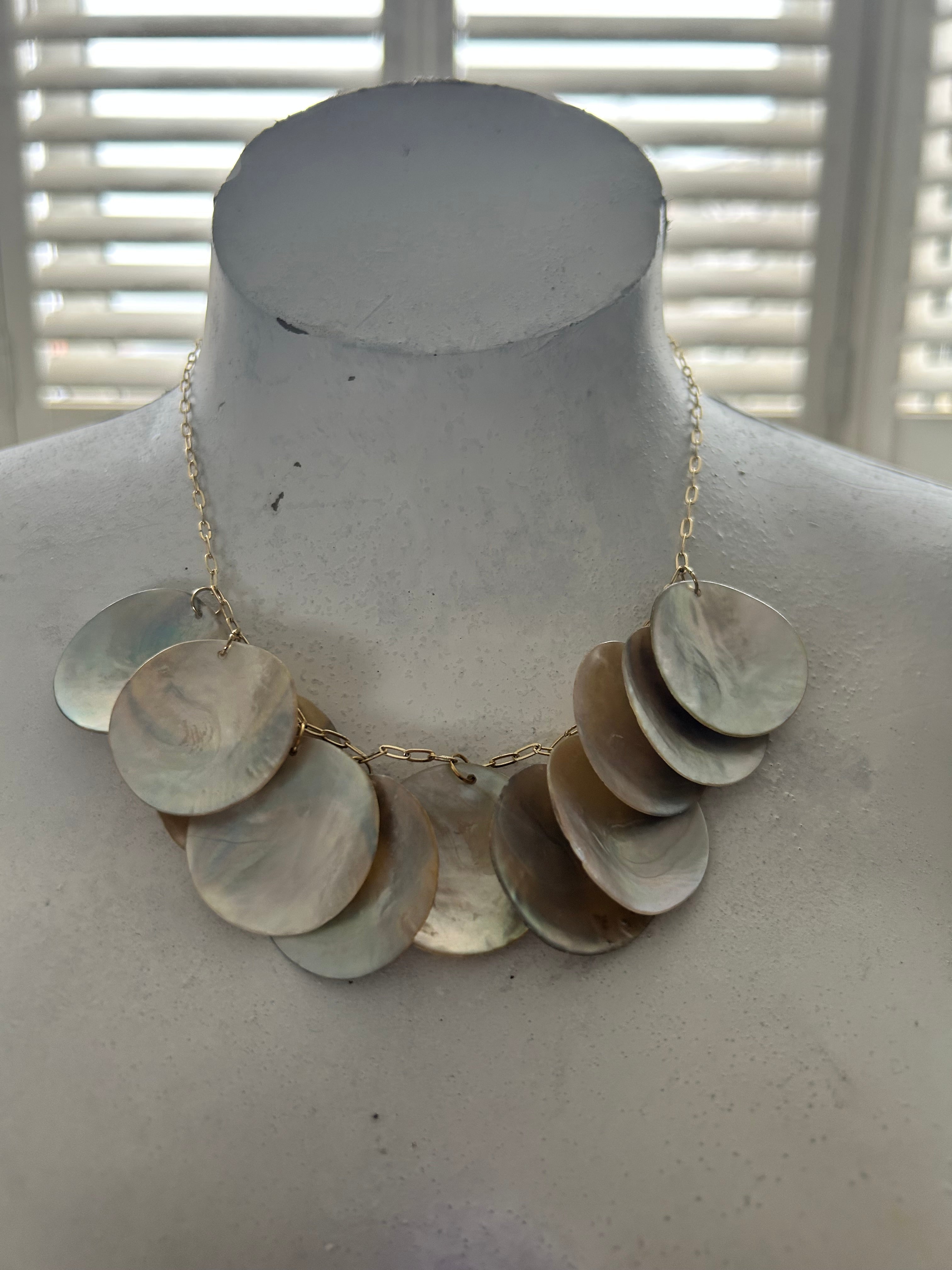 Shell Disc Necklace