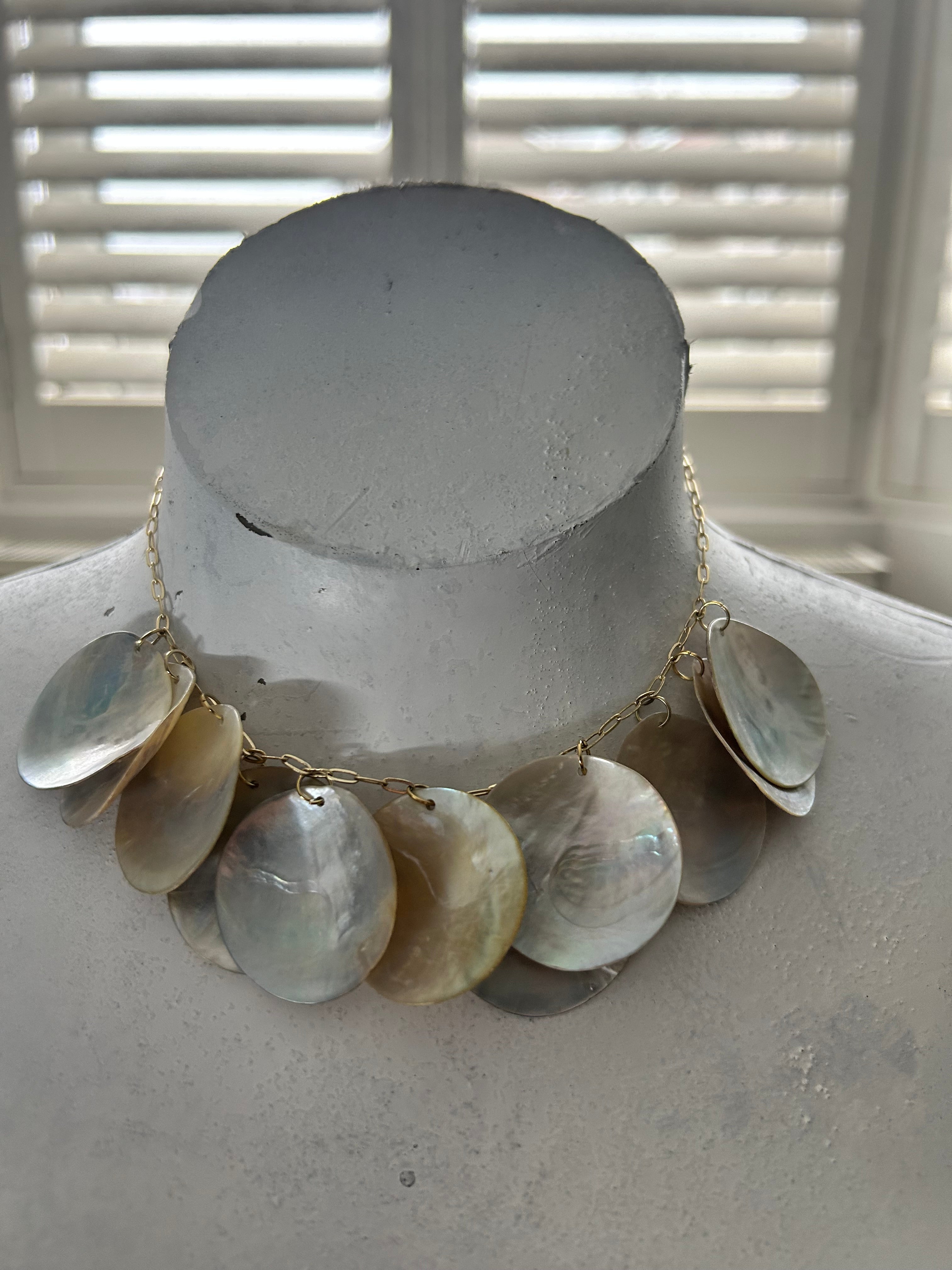 Shell Disc Necklace