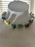 Amazonite Geometric Necklace