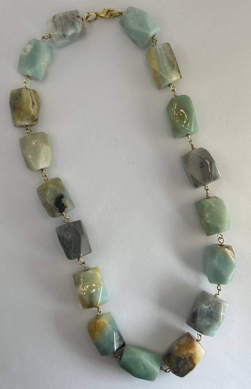 Amazonite Geometric Necklace