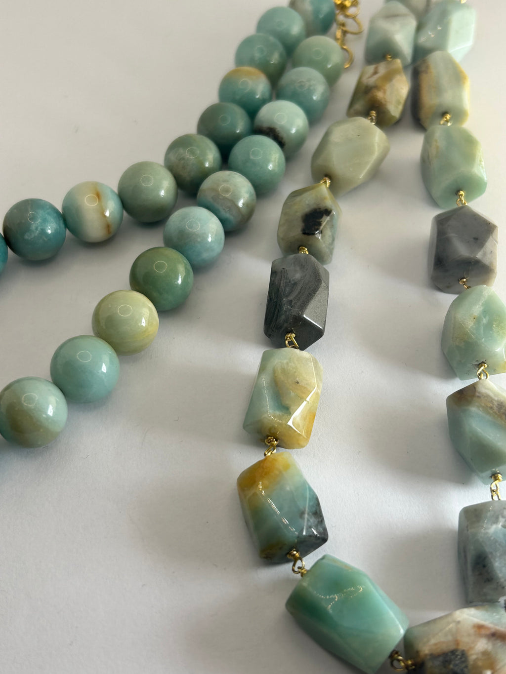 Amazonite Geometric Necklace