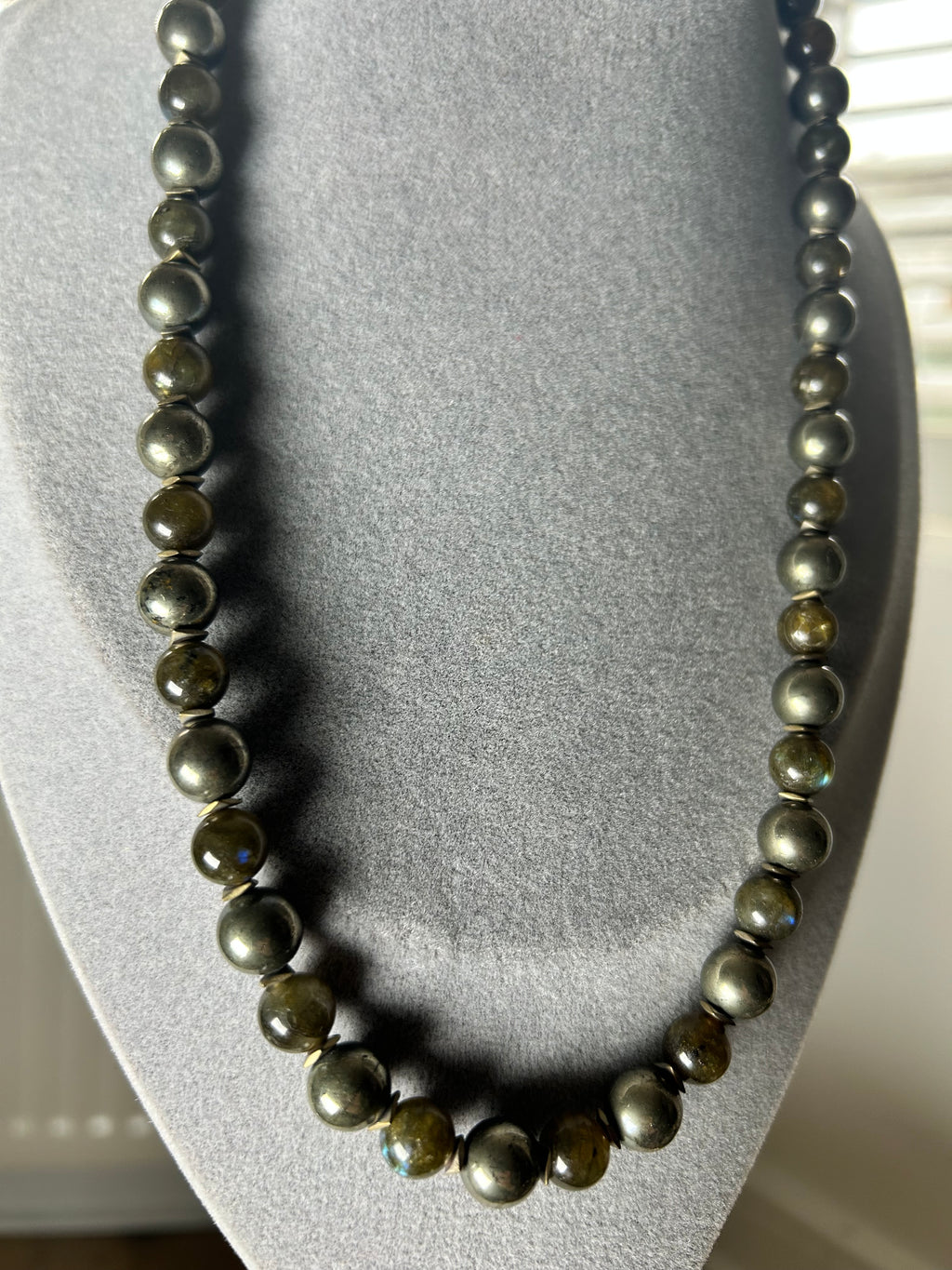 Pyrite, Labradorite & Hematite Necklace