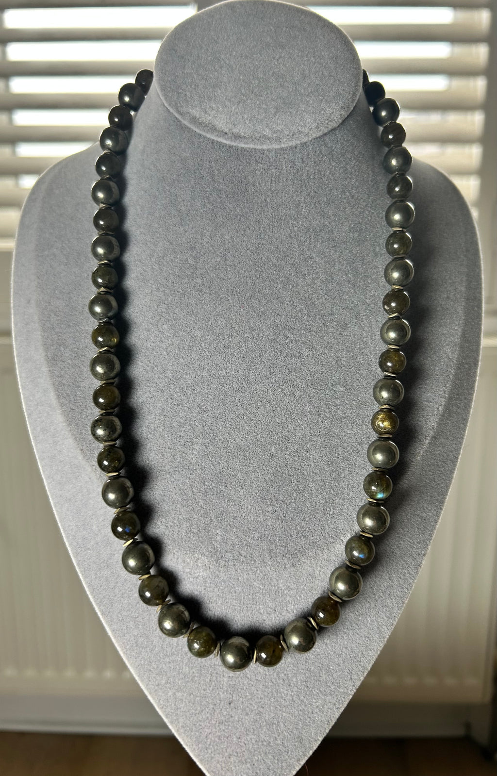 Pyrite, Labradorite & Hematite Necklace