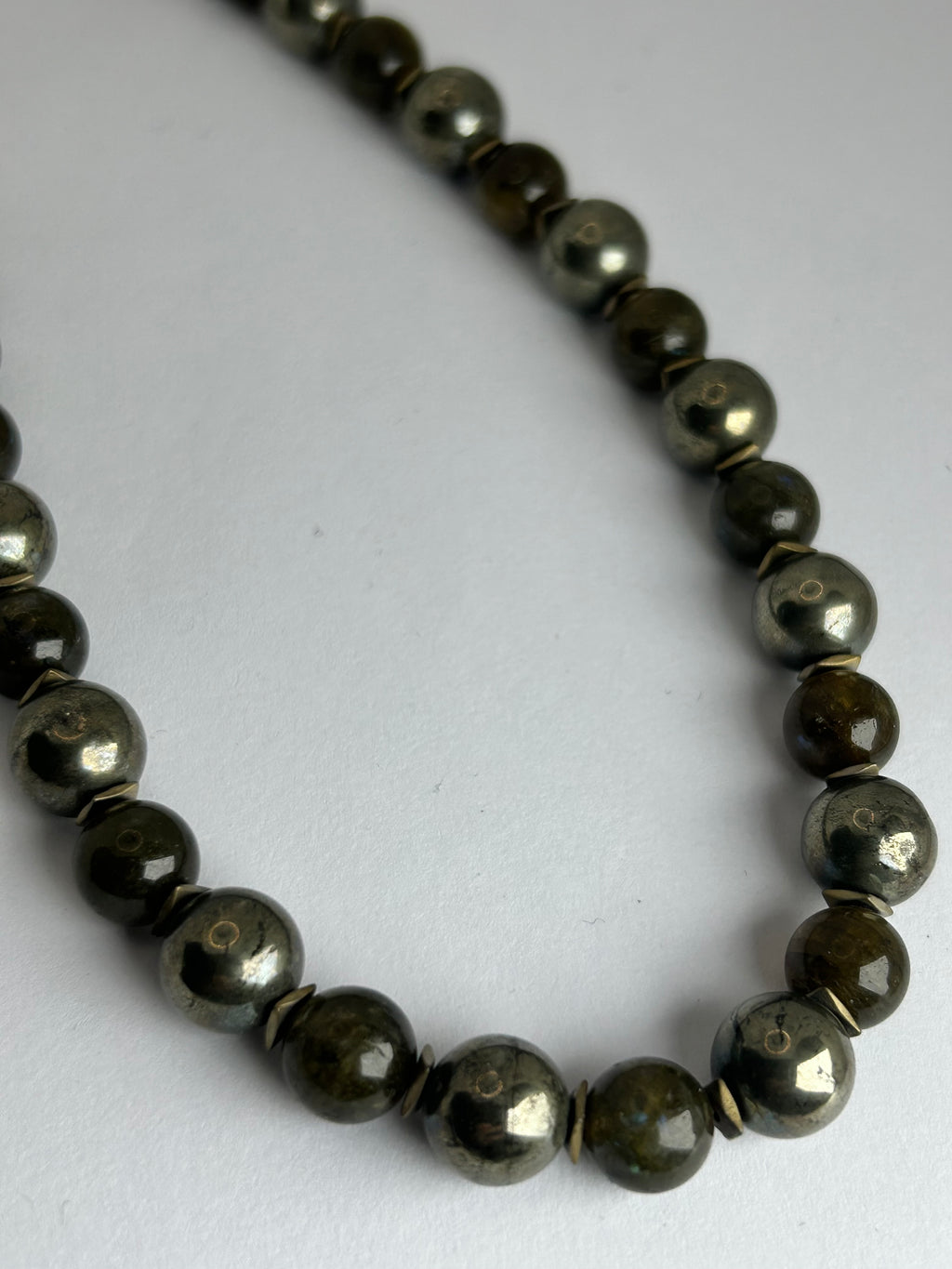 Pyrite, Labradorite & Hematite Necklace