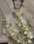 Moonstone & Prehnite Sterling Silver Necklace