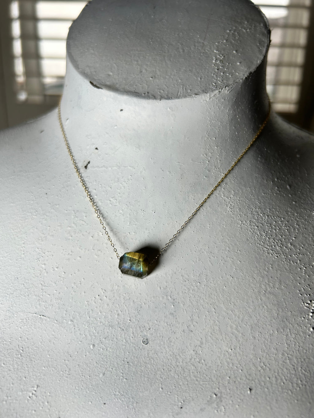 Rainbow Labradorite (12) on 14ct Gold Filled Chain Necklace