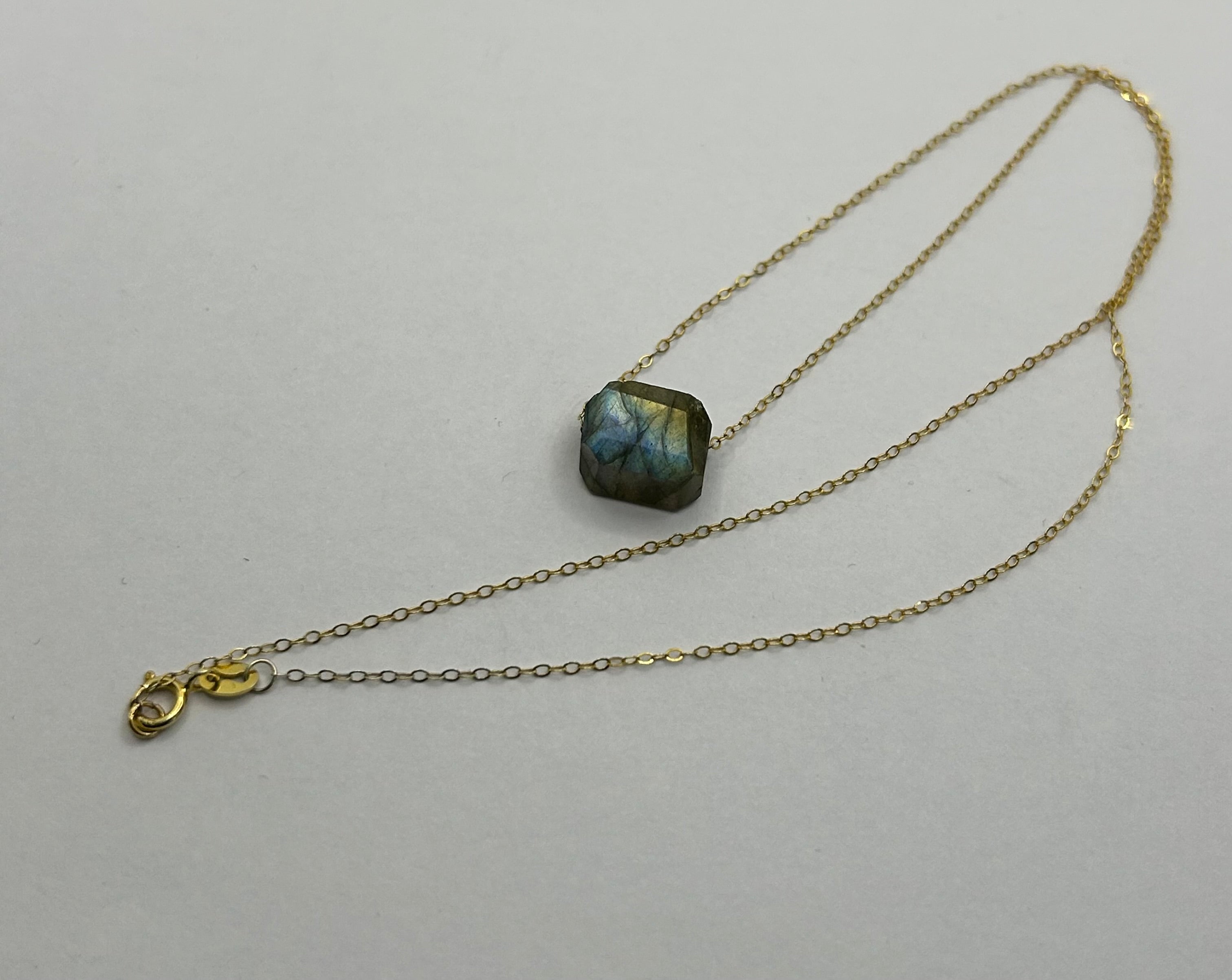 Rainbow Labradorite (12) on 14ct Gold Filled Chain Necklace