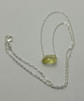 Lemon Quartz (13) on Sterling Silver Chain Necklace