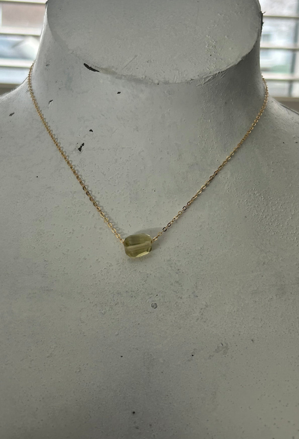 Lemon Quartz (15) on 14ct Gold Filled Chain Necklace