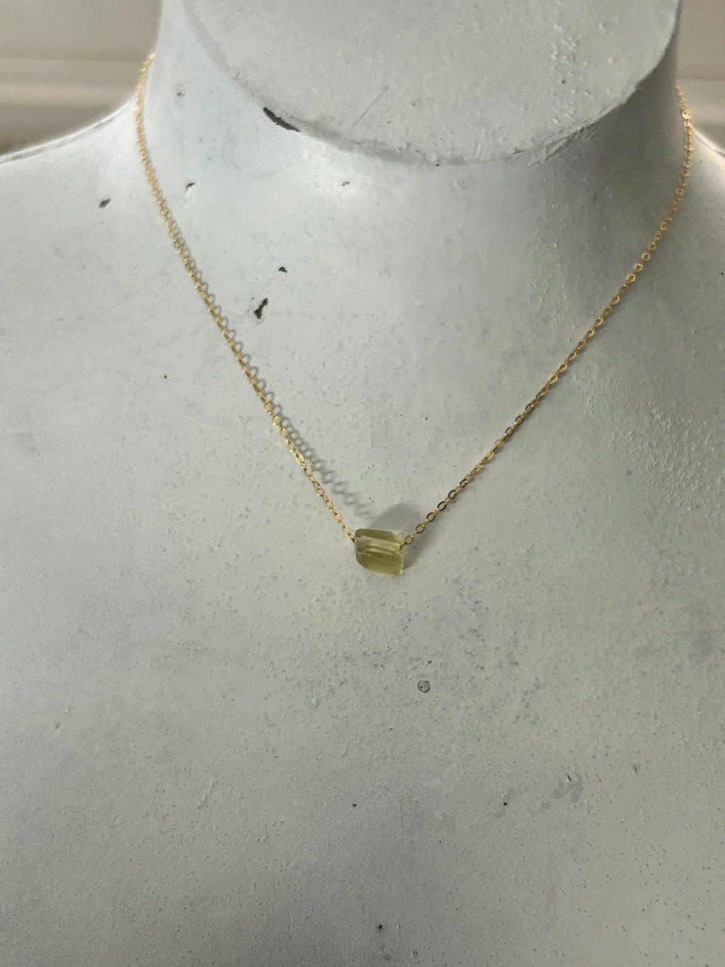 Lemon Quartz (14) on 14ct Gold Filled Chain Necklace