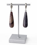 Lavendar Mookaite Teardrop Earrings