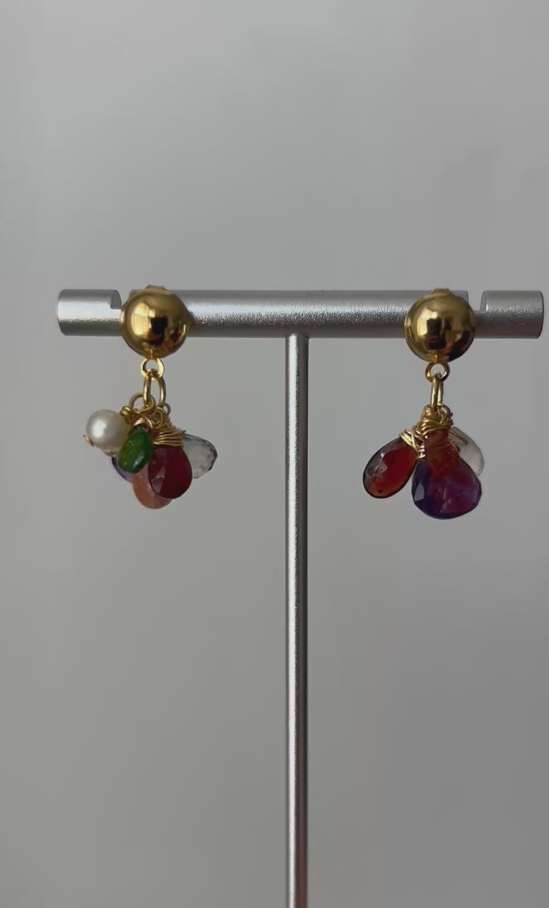 Mixed Gem Earrings - Option 1