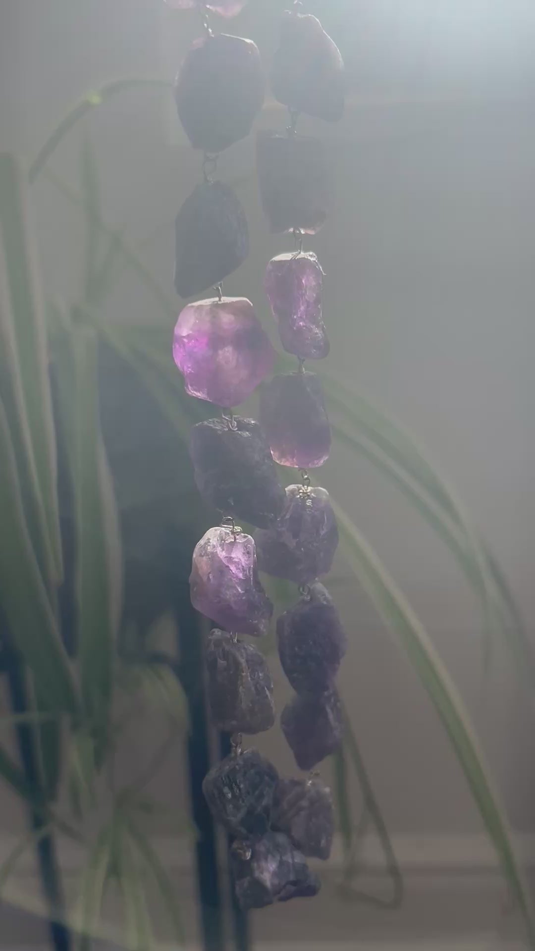 Raw Amethyst Rocks Necklace