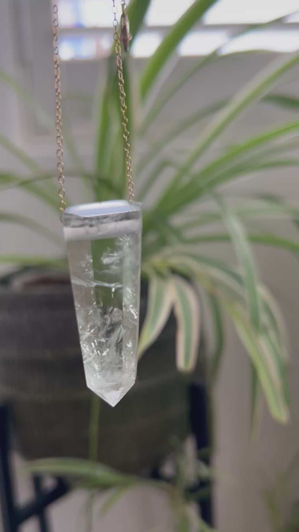 Green Amethyst on 14ct Gold Filled Chain