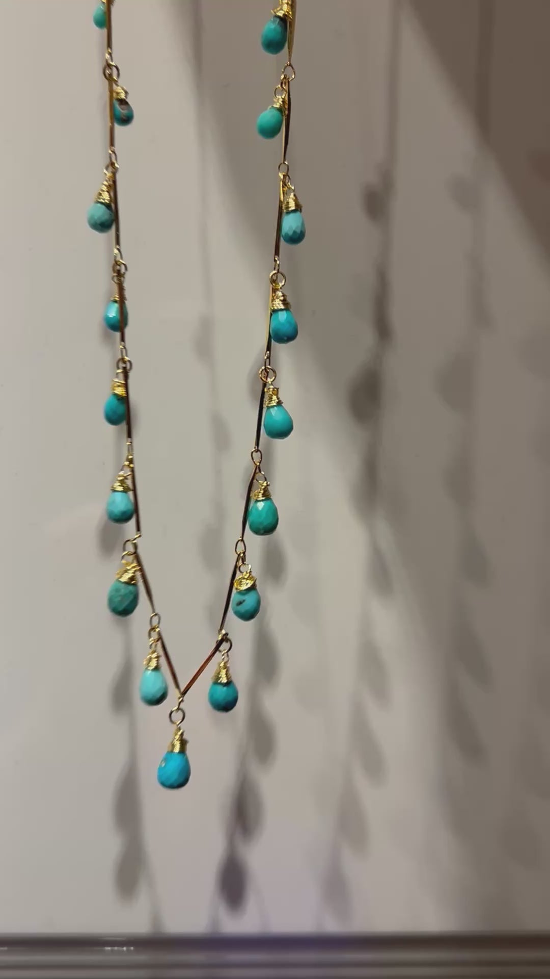 Arizona Turquoise Garland on 24ct Gold Plate