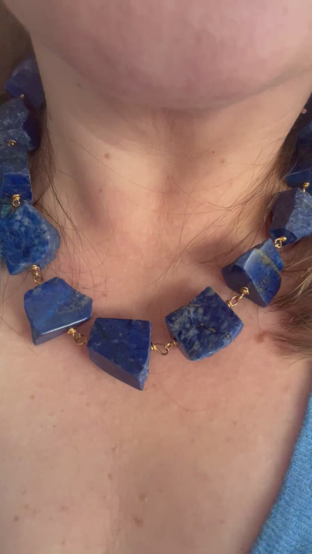 Lapis Raw Rock Necklace
