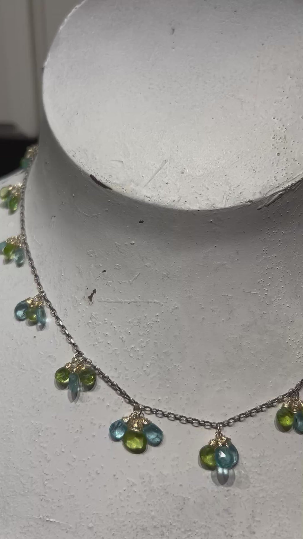 Peridot & Apatite on Sterling Silver