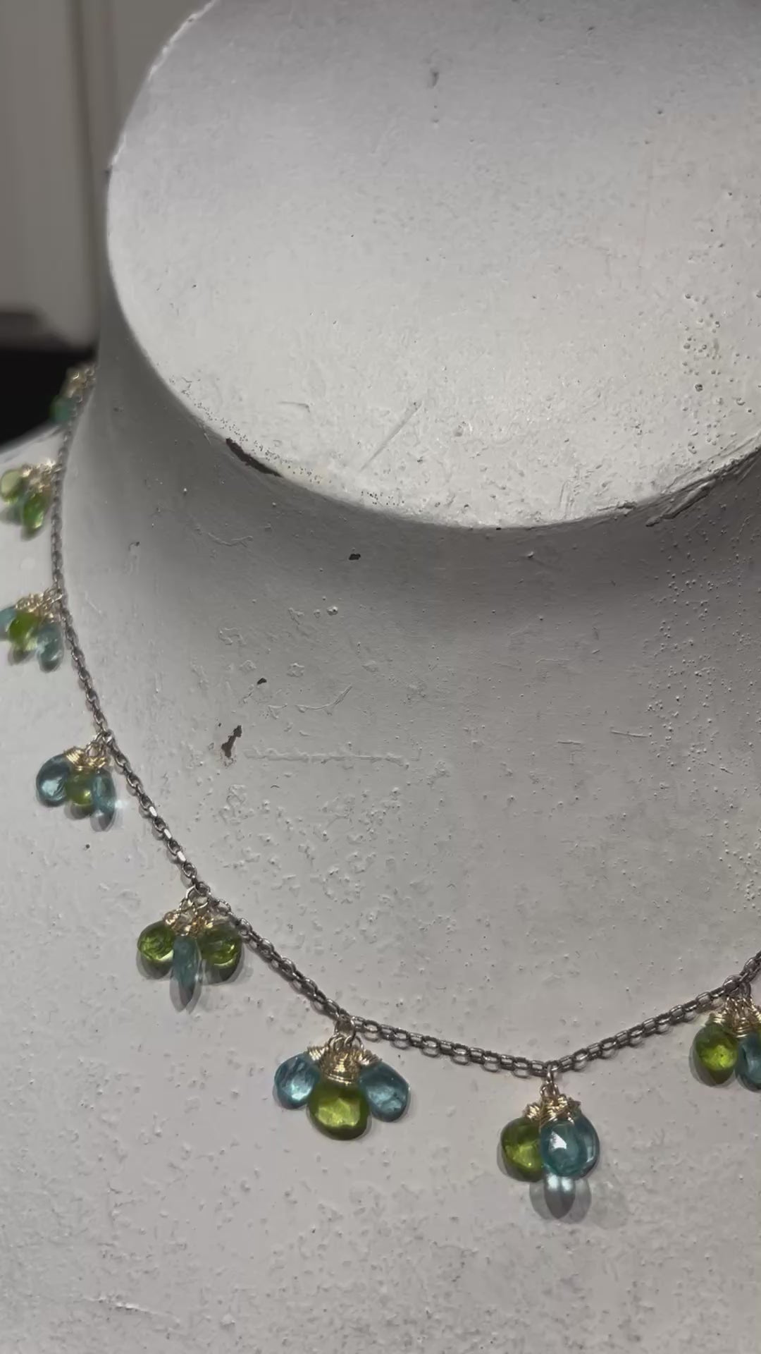 Peridot & Apatite on Sterling Silver