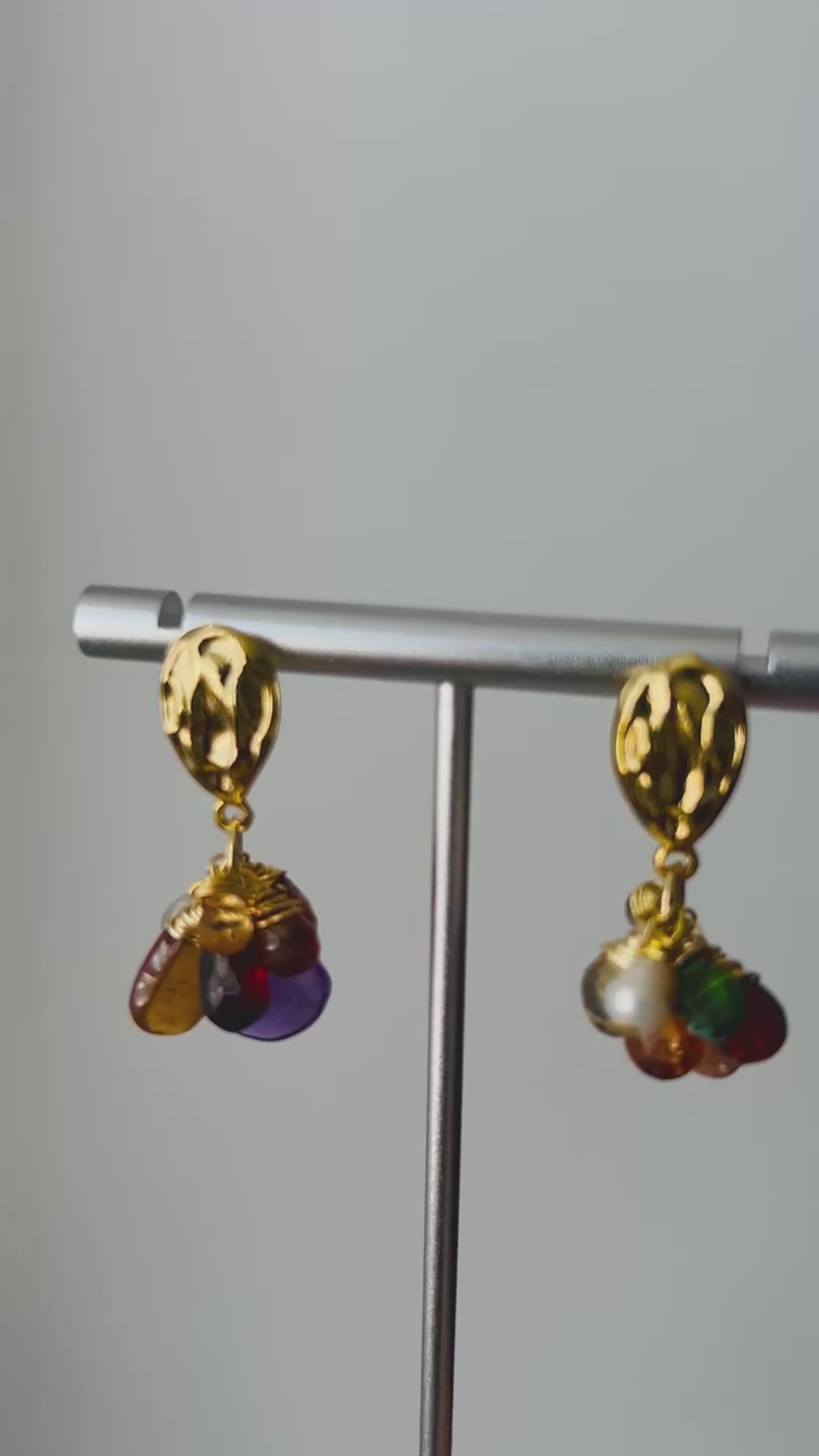 Mixed Gem Earrings - Option 2